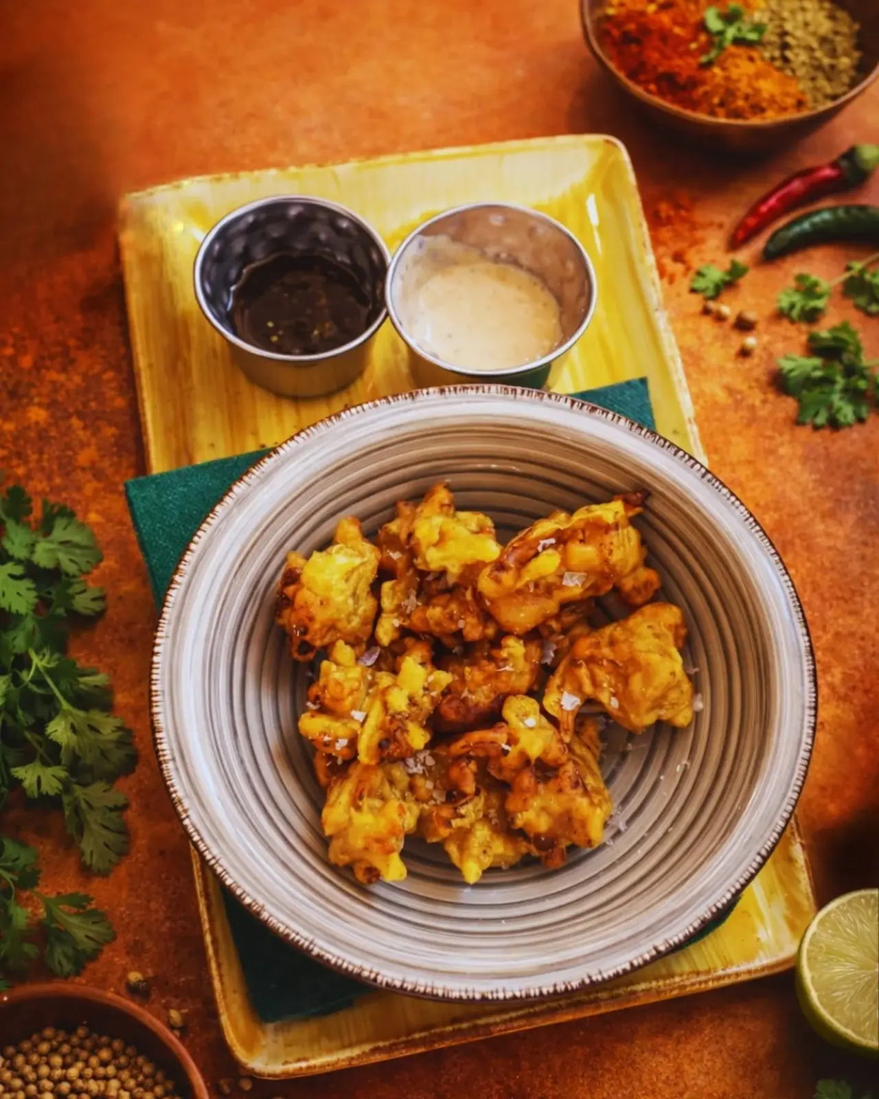 Pakores d’Omnívor acabades de servir